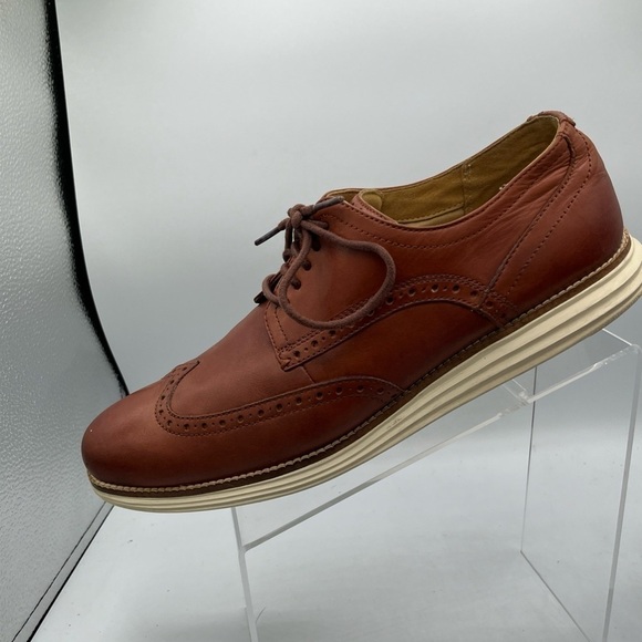 Cole Haan Original Grand Wingtip Oxford Shoes Mens Sz 11.5 M C26471 Brown - Picture 11 of 11